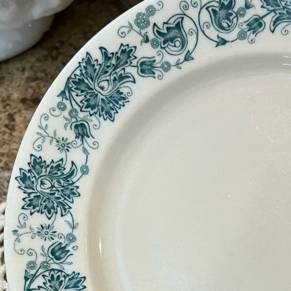 Vintage J. Mc. D. & S. Boston Salad / Bread Plate 7” Carr China Co.